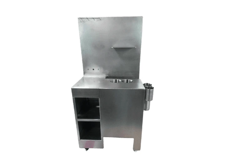 Bancada e estrutura em aço inox para sala limpa